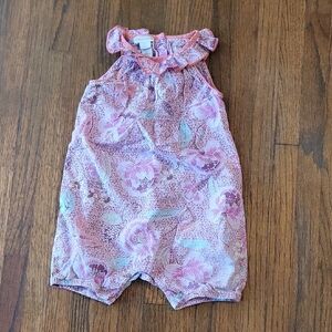 Monsoon Pink and Coral Baby Romper